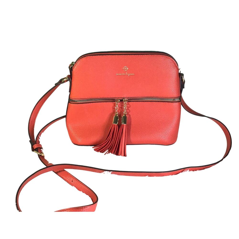 Nanette Laporte Coral Lonnie Dome Pebbled Vegan Leather Crossbody